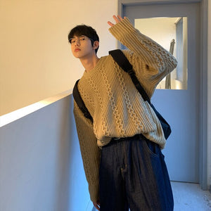 [Korean Style] 4 Colors Wool Oversized Knitted Sweater