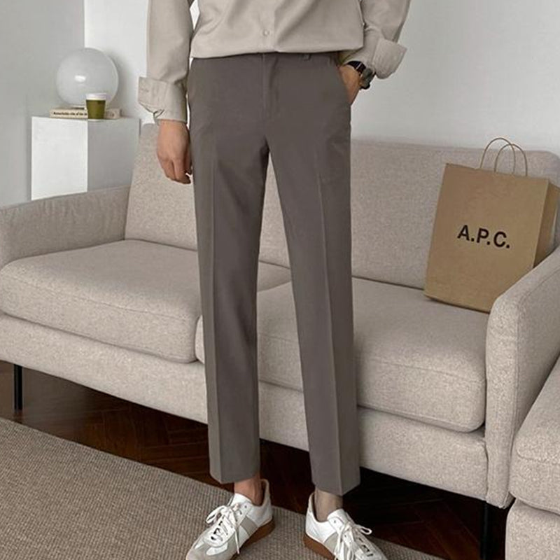 Korean Style] Khaki Linen Casual Pants – Ordicle