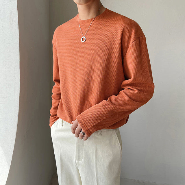 [Korean Style] 4 Colors Casual Long-Sleeved T-Shirts