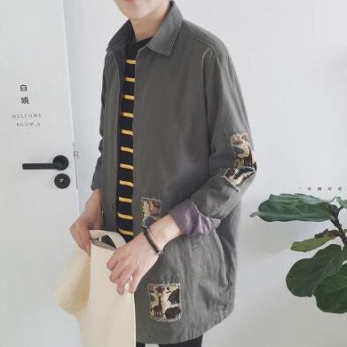 [Korean Style] Trendy Patchwork Shirts*