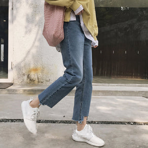 [Korean Style] Loose Ankle Length straight Jeans