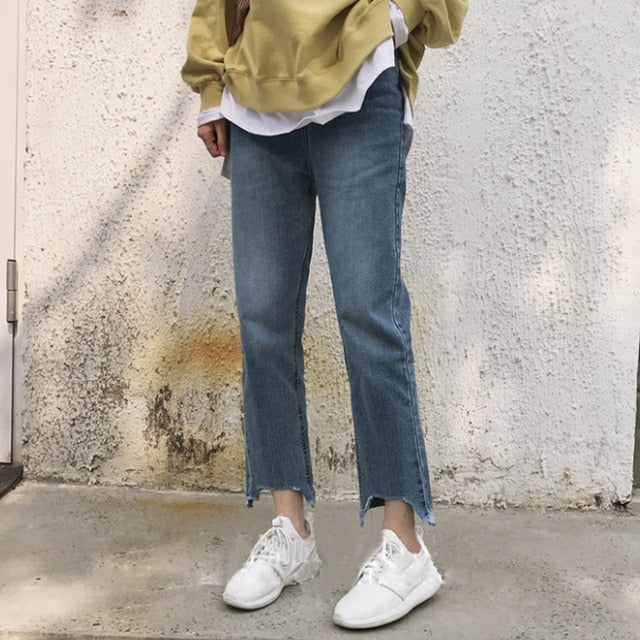 [Korean Style] Loose Ankle Length straight Jeans