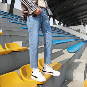 [Korean Style] Light Blue Straight Denim Jeans