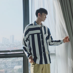 [Korean Style] Dep Stripe Shirt