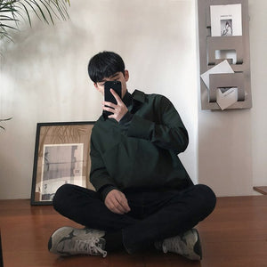 [Korean Style] 5 Colors Long Sleeves Shirts (Turtleneck Attached)