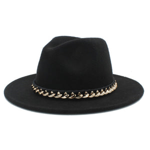 [Korean Style] Wool Fedora Hat With Wide Brim