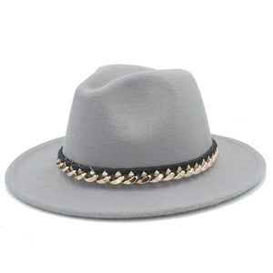 [Korean Style] Wool Fedora Hat With Wide Brim