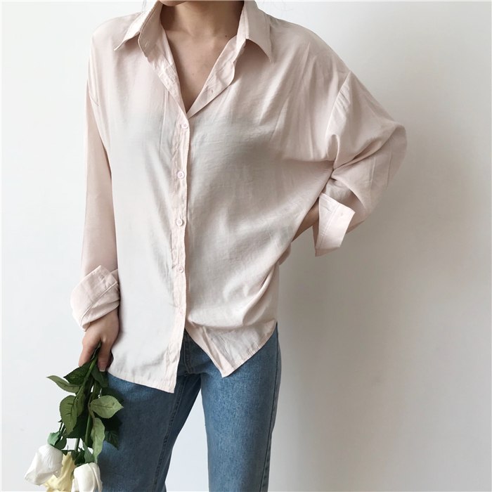 [Korean Style] Minimalistic Solid Color Shirts