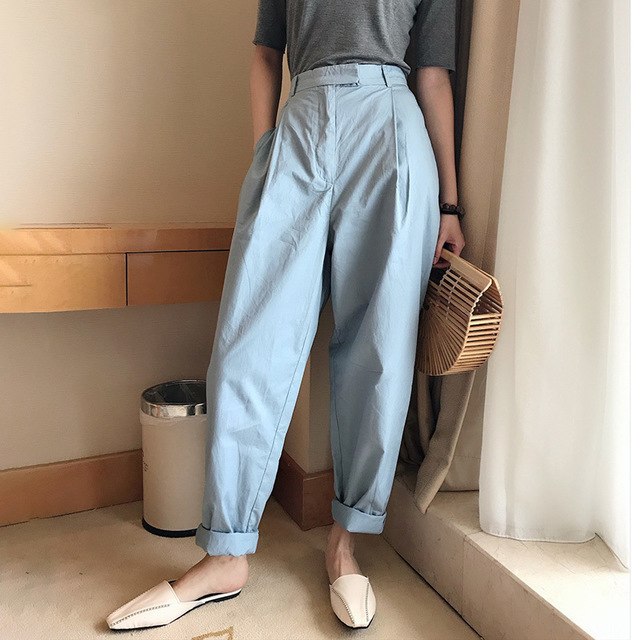 [Korean Style] Minimalist Women Harlem Trouser