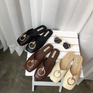 [Korean Style] Square Toe Sandals
