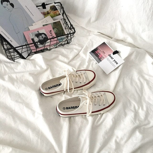 [Korean Style] Slip-on Casual Canvas Sneakers