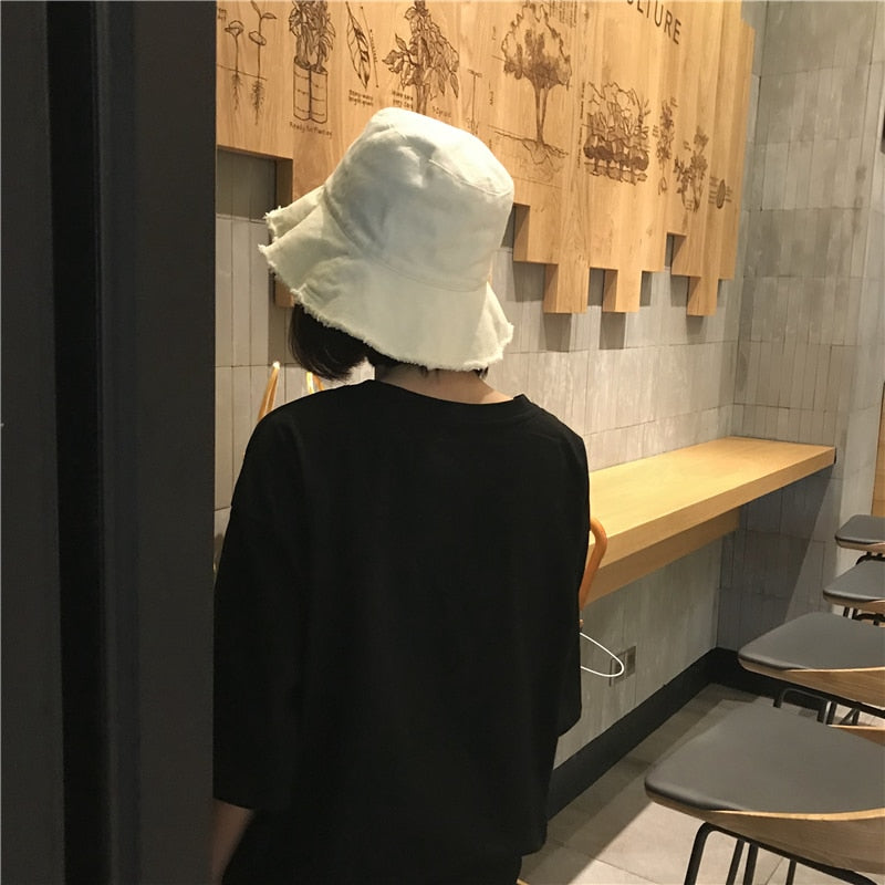 [Korean Style] Solid Color Bucket Hat