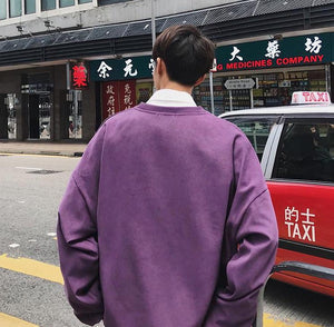 [Korean Style] Sonder Letter Embroidered Sweatshirt