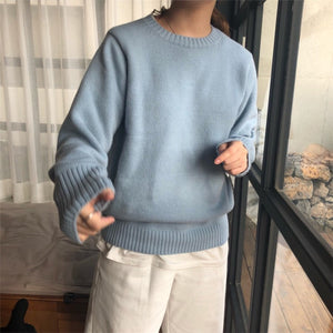 [Korean Style] Icecream Color Round Neck Sweater
