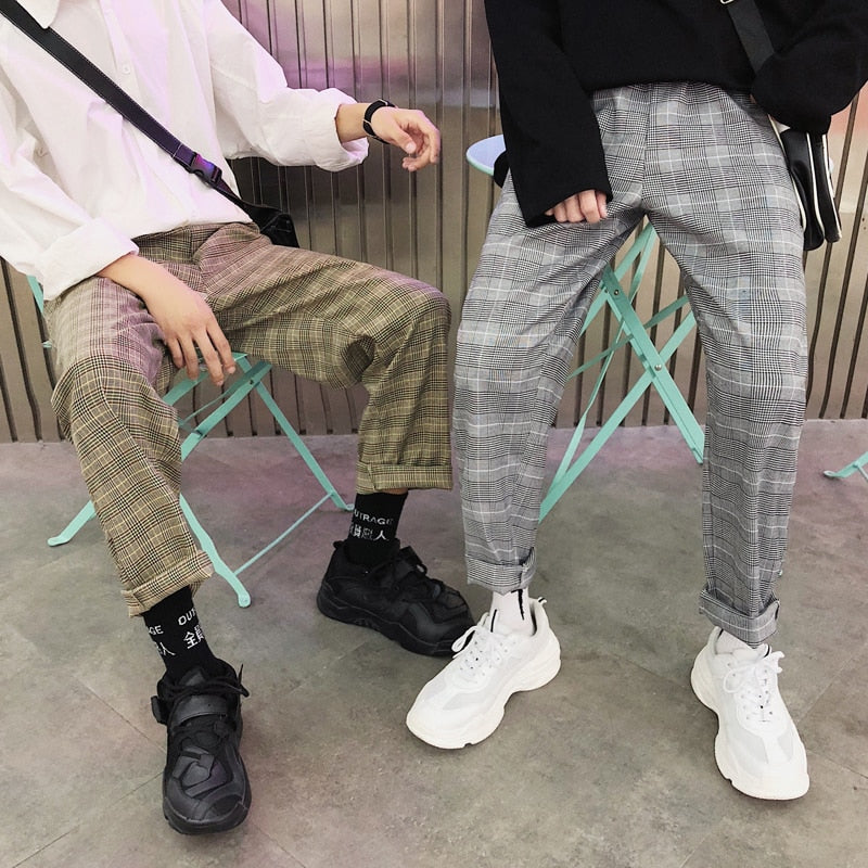 [Korean Style] Tartan 2 Colors Wide Pants