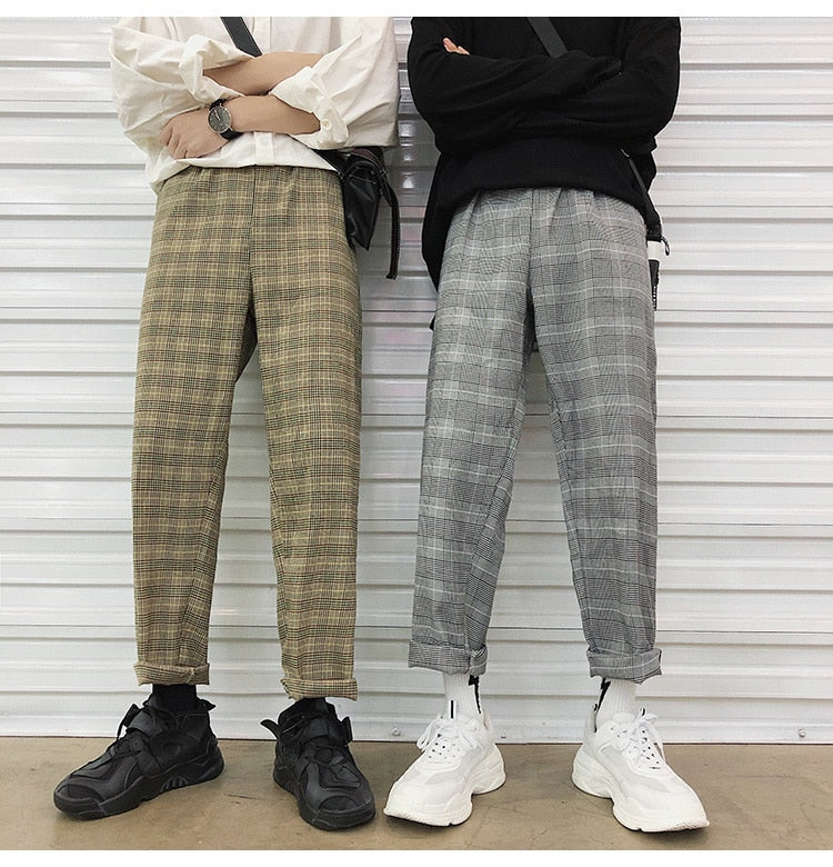[Korean Style] Tartan 2 Colors Wide Pants