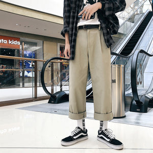 [Korean Style] Casual Apricot Wide Pants