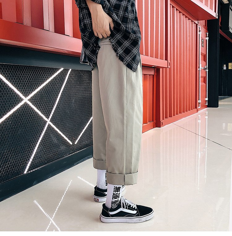 [Korean Style] Casual Apricot Wide Pants