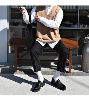 [Korean Style] Cashmere Woolen Sleeveless