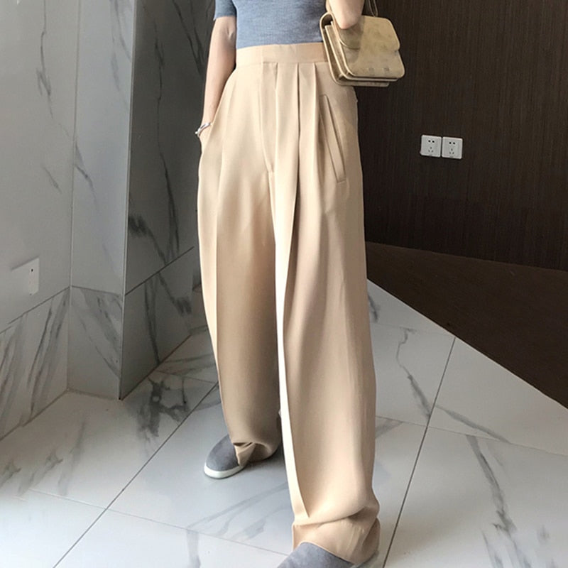 [Korean Style] Weno Full Length Wide Leg Pants