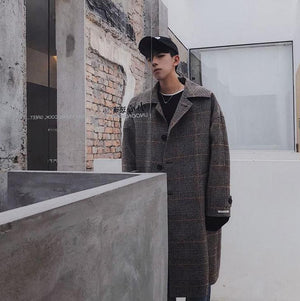 [Korean Style] Oversize Trench Homme Coat