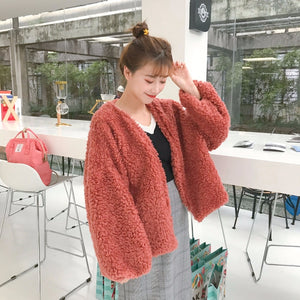 [Korean Style] Oversized Teddy Coat