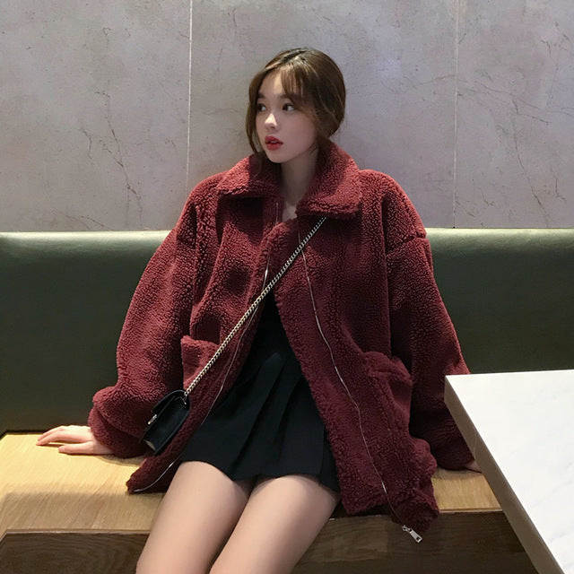 [Korean Style] High-Quality Teddybear Overcoat