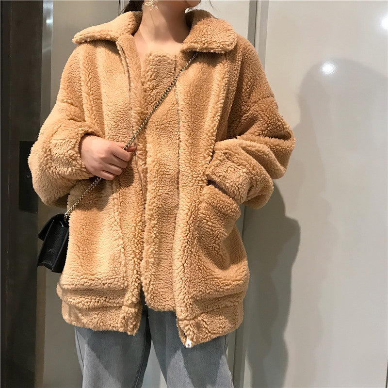 [Korean Style] High-Quality Teddybear Overcoat