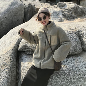 [Korean Style] Tilbert Wool Blended Shearling Coat
