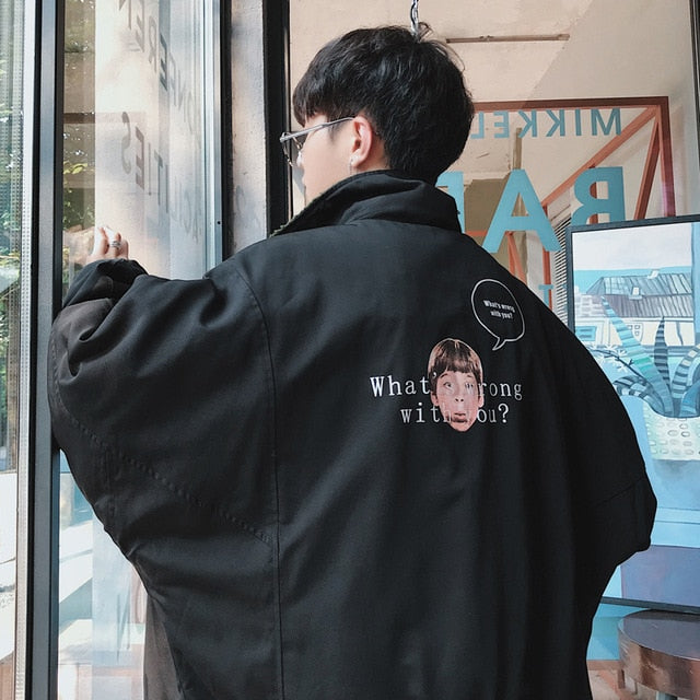 [Korean Style] Black Troops Double Sided Parka (Two Face)