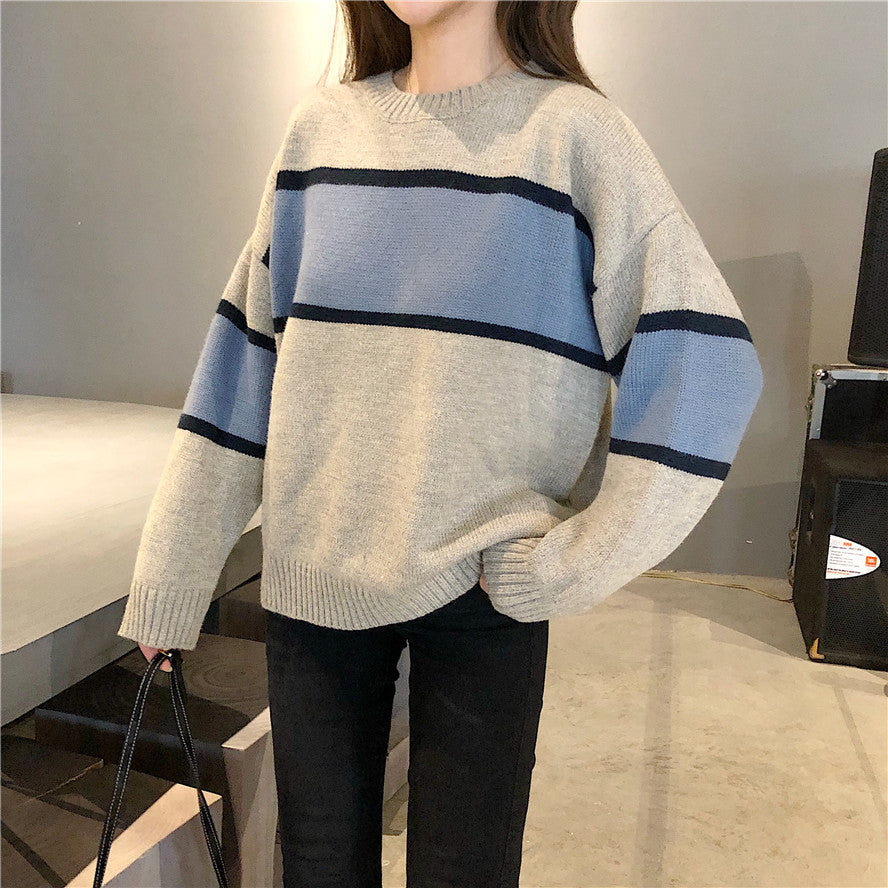 [Korean Style] Pheoli Color Patch Sweater