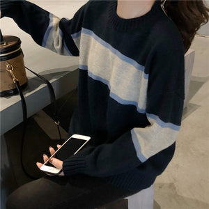 [Korean Style] Pheoli Color Patch Sweater