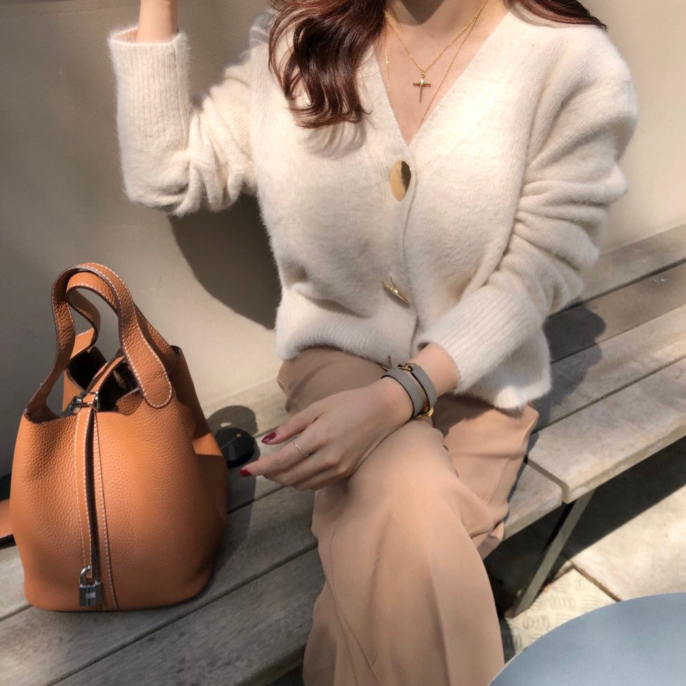 [Korean Style] Neirra V-neck Button down Cardigan
