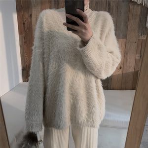 [Korean Style] Vivi Flurry V-Neck Sweater