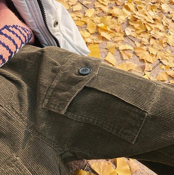 [Korean Style] Terry Corduroy Pocket Pants