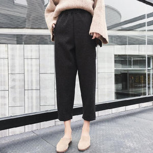 [Korean Style] Hezel Ankle Length Straight Pants