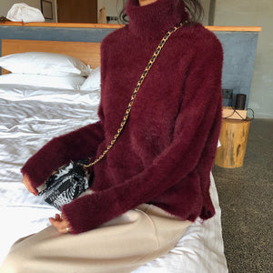 [Korean Style] Jelly Turtleneck Pullover Sweater