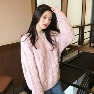 [Korean Style] Peachy Oversized Knit Sweater