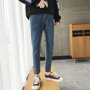 [Korean Style] Slim-Fit Casual Denim Jeans