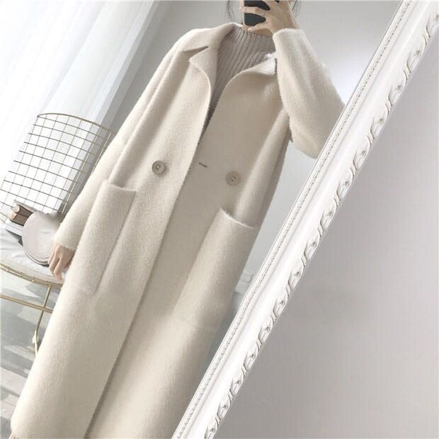 [Korean Style] Snowflacks High Quality Wool Long Overcoat