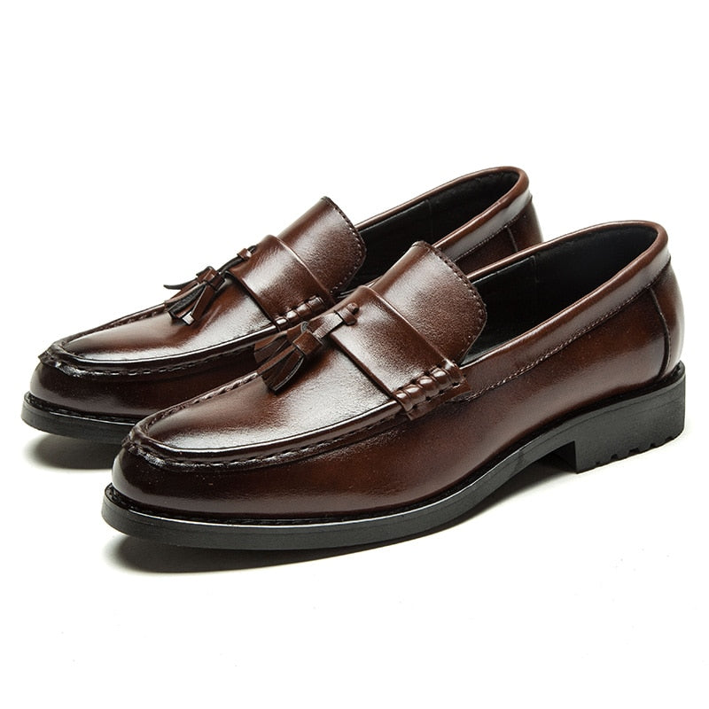 [Korean Style] High Quality Leather Tassel Loafers