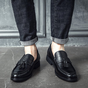 [Korean Style] High Quality Leather Tassel Loafers