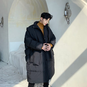 Korean Style] Satin Long Cotton-padded Jackets – Ordicle