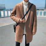 [Korean Style] Single Button Cashmere Coat