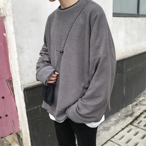 [Korean Style] Pierres Round Neck Sweatshirts