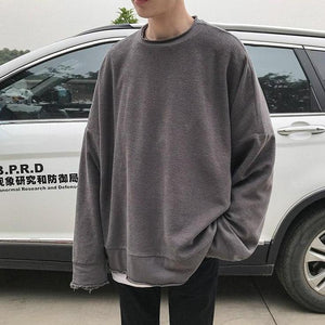 [Korean Style] Pierres Round Neck Sweatshirts