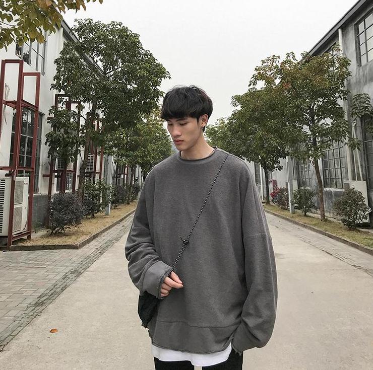 [Korean Style] Pierres Round Neck Sweatshirts