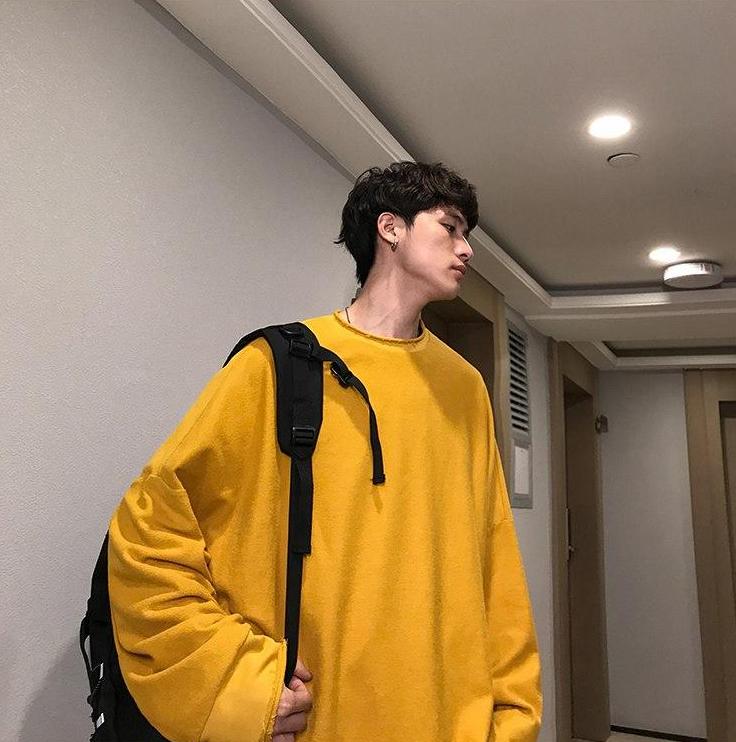 [Korean Style] Pierres Round Neck Sweatshirts