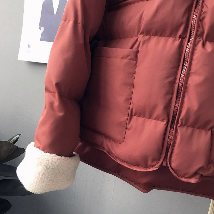 [Korean Style] Dorry Lamb Wool Puffer Jacket