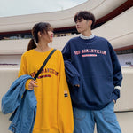 [Korean Style] Loof Unisex Long Sleeve Hooded Couple Sweatshirts